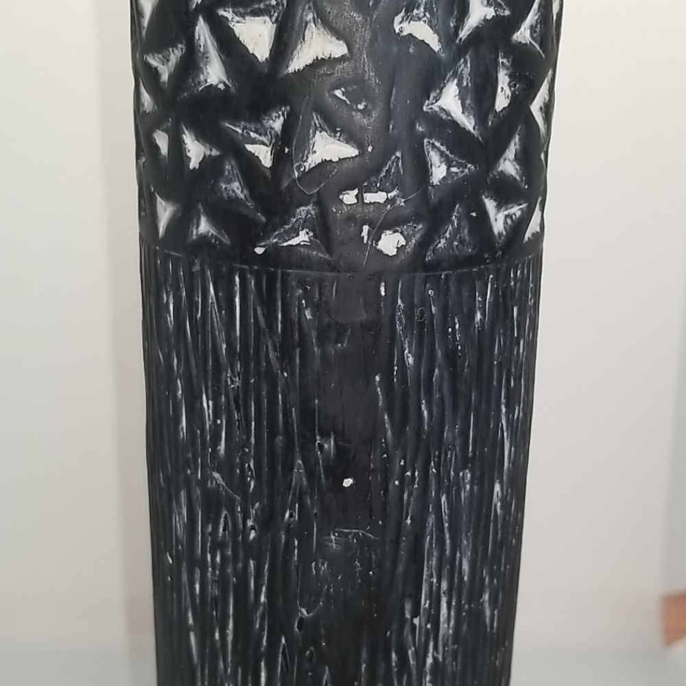 Sgraffito Style Art Pottery Vase - Picture 3 of 5